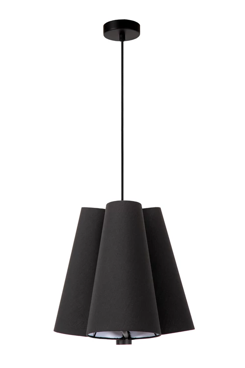 Lucide GREGORY - Hanglamp - Ø 34,3 cm - 3xE27 - Zwart - uitgezet
